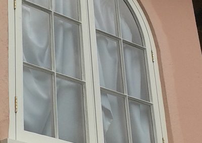 curved casement window