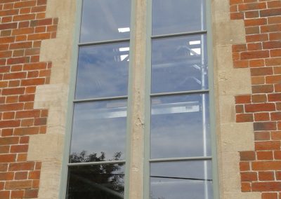 curved timber windows
